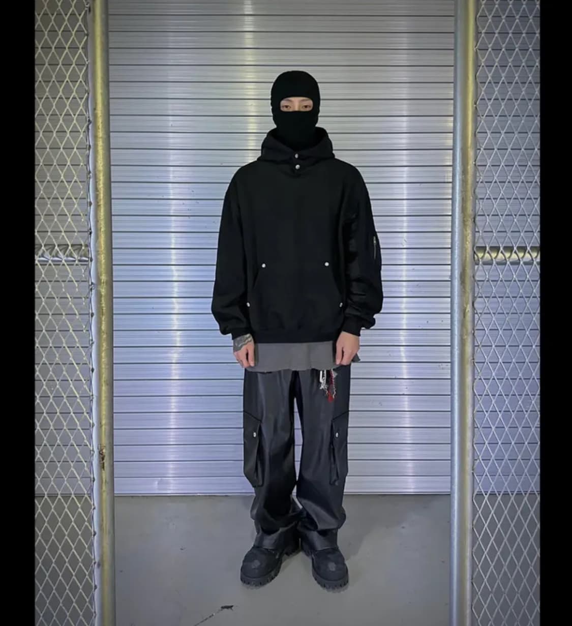 드러그프로덕트 레더 카고 팬츠 바지 2 상품이미지3