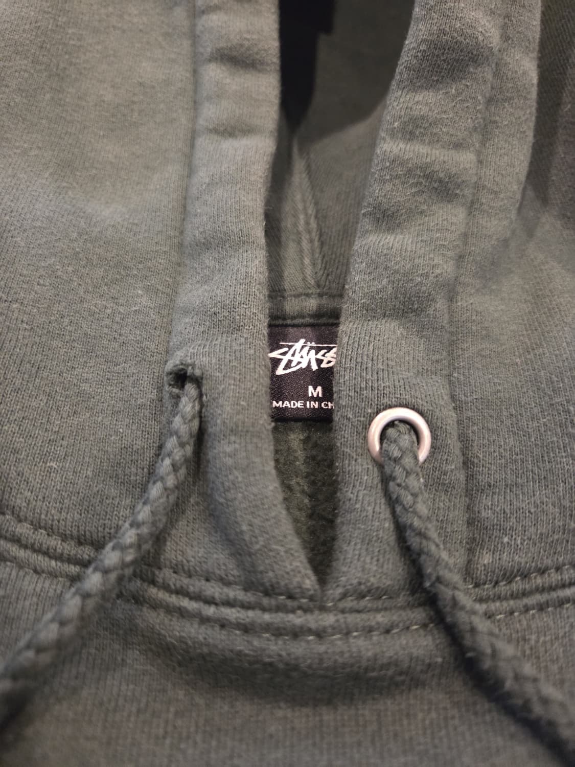 스투시 오벌 로고 아플리케 후드티 상품이미지3