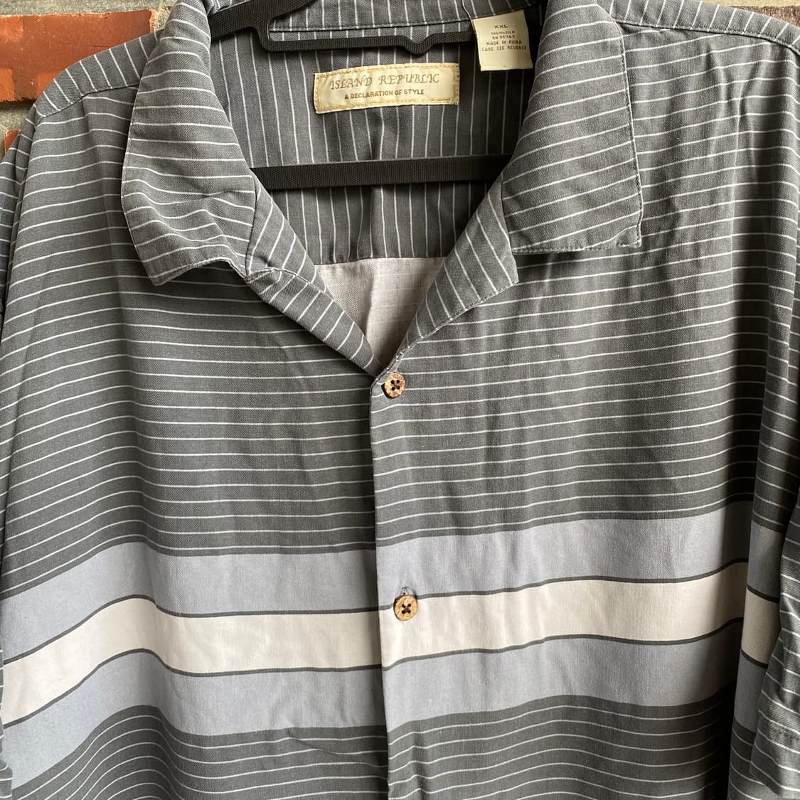 (2XL) 빈티지 스트라이프 셔츠 상품이미지4