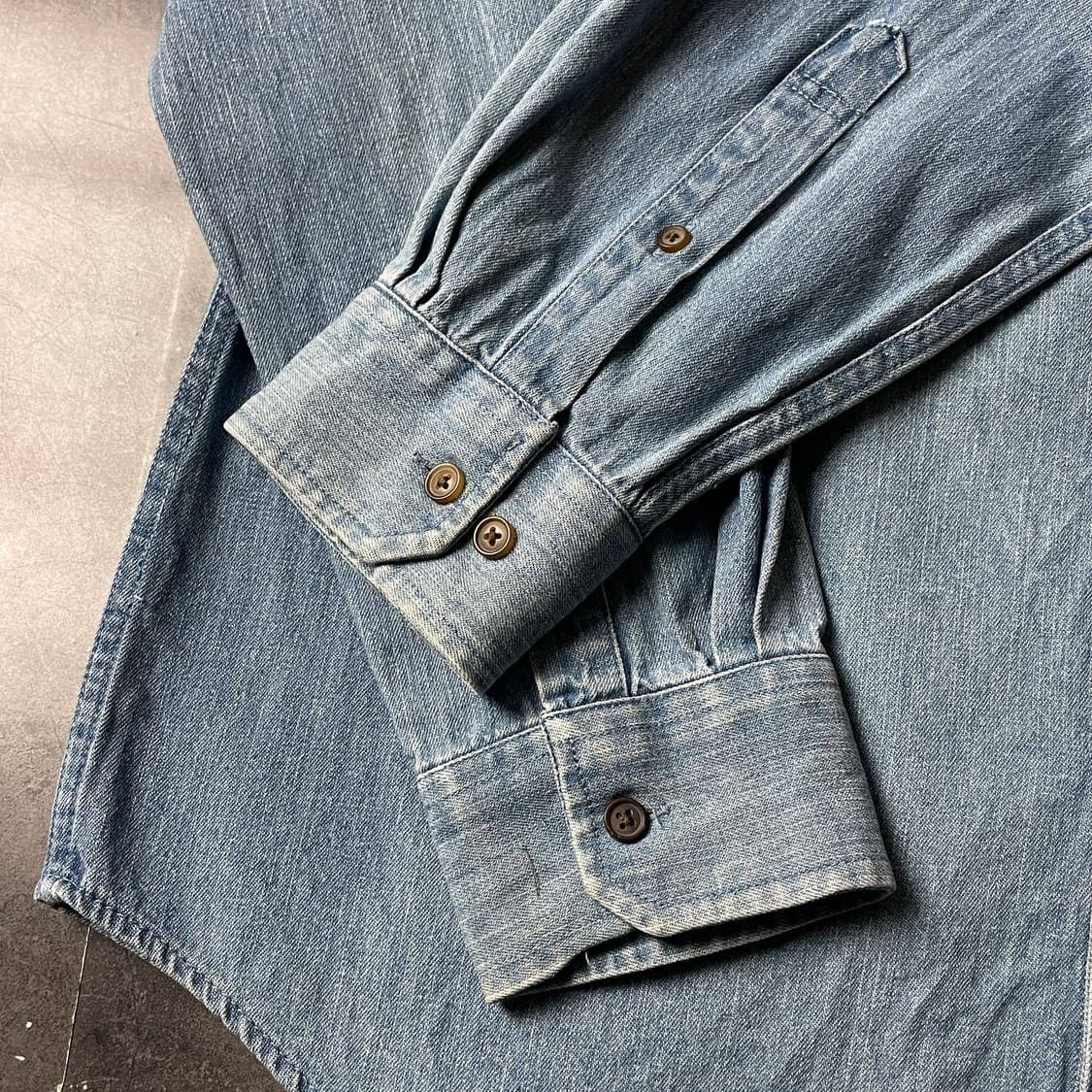 CROFT&BARROW 빈티지 다운버튼 코튼 데님 셔츠 A00693 상품이미지6