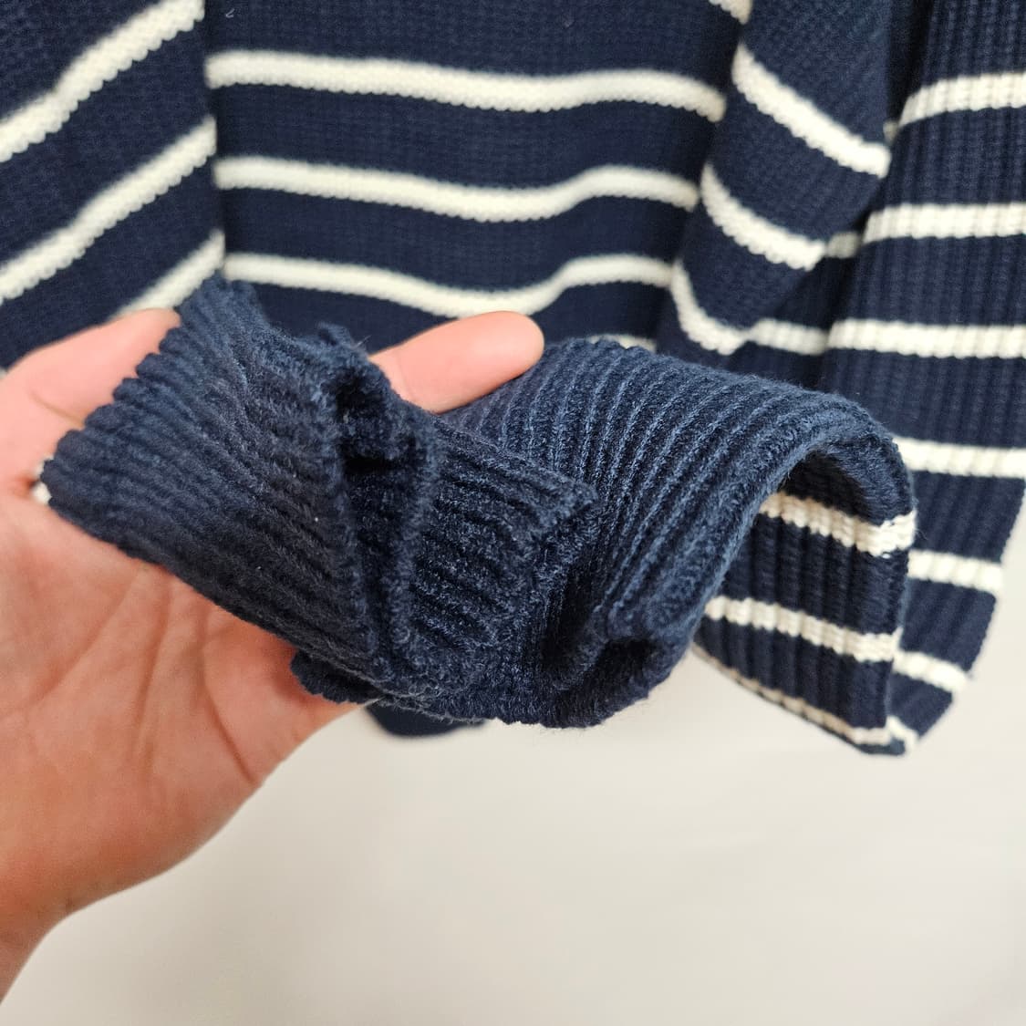 F 무드인사이드 하프집업 카라 니트 상품이미지4