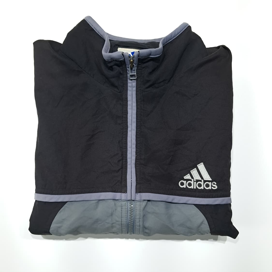 CL733 M 아디다스 90s 올드스쿨 블랙그레이 바람막이 자켓 상품이미지7