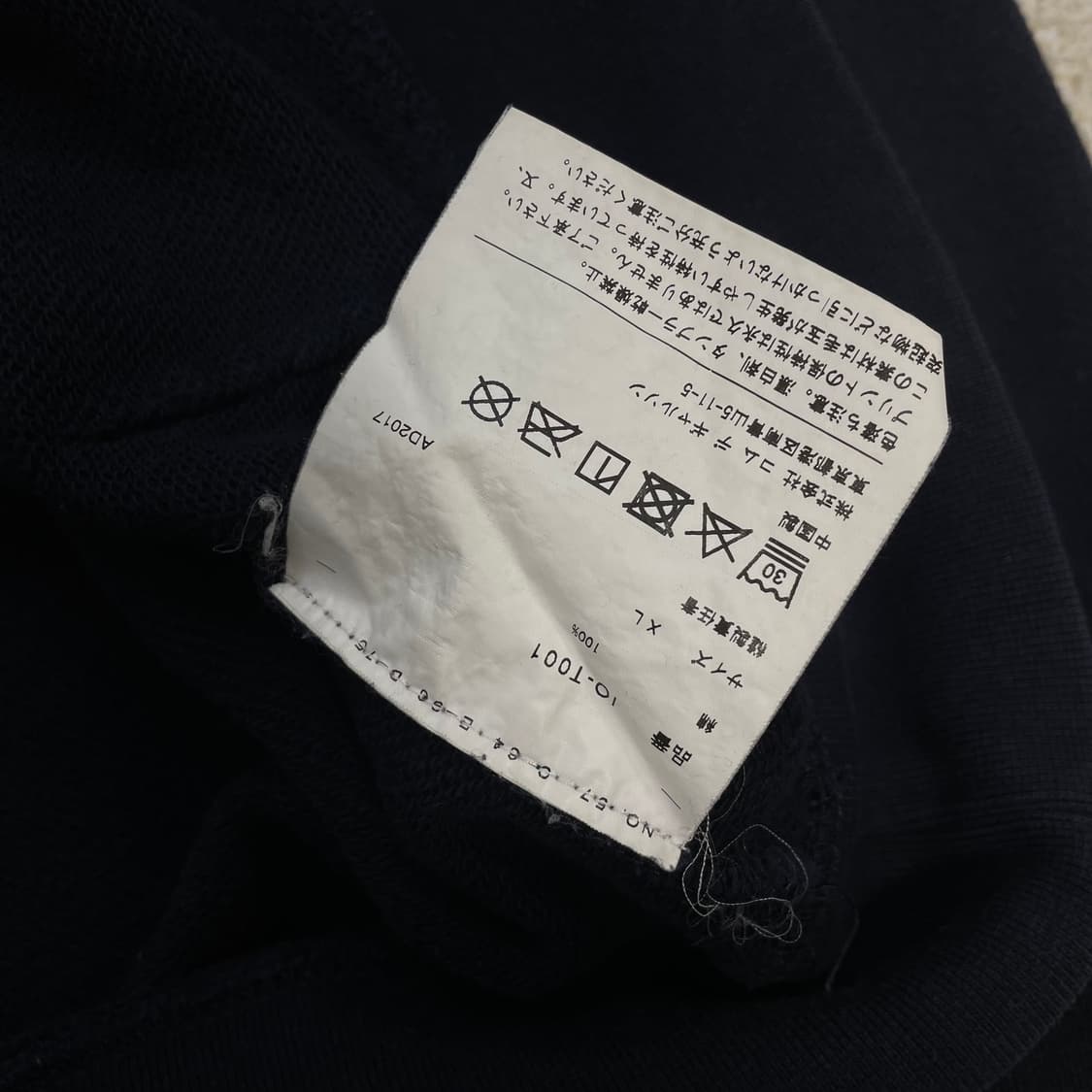 CDG 꼼데가르송 로고 플레이 후드티 네이비 상품이미지4