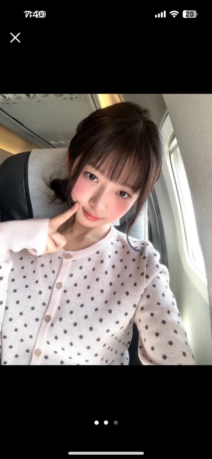 스컬프터 도트 가디건 레이 가디건 상품이미지1