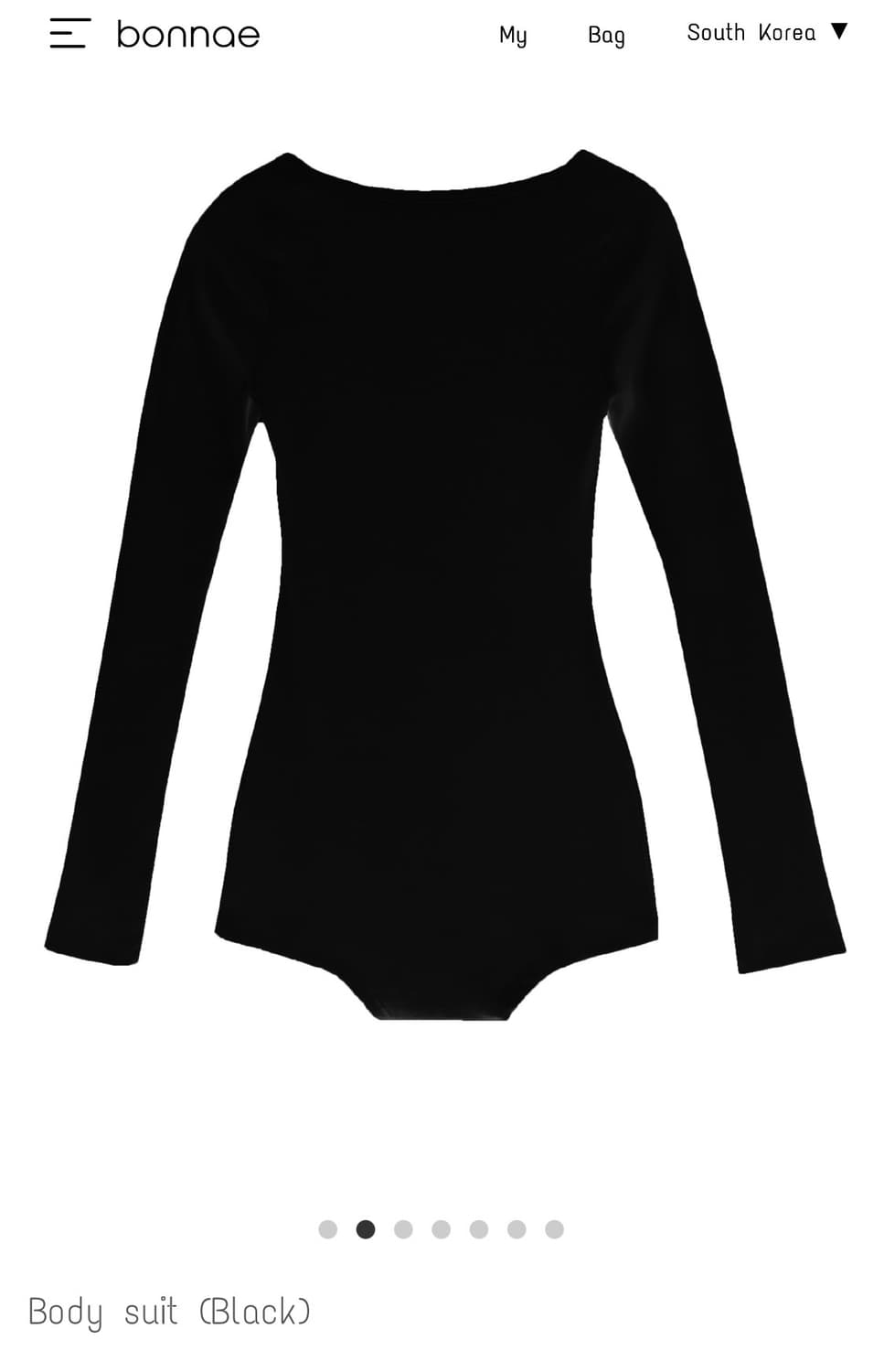 [무배] 본네 바디수트 블랙 1사이즈 상품이미지2