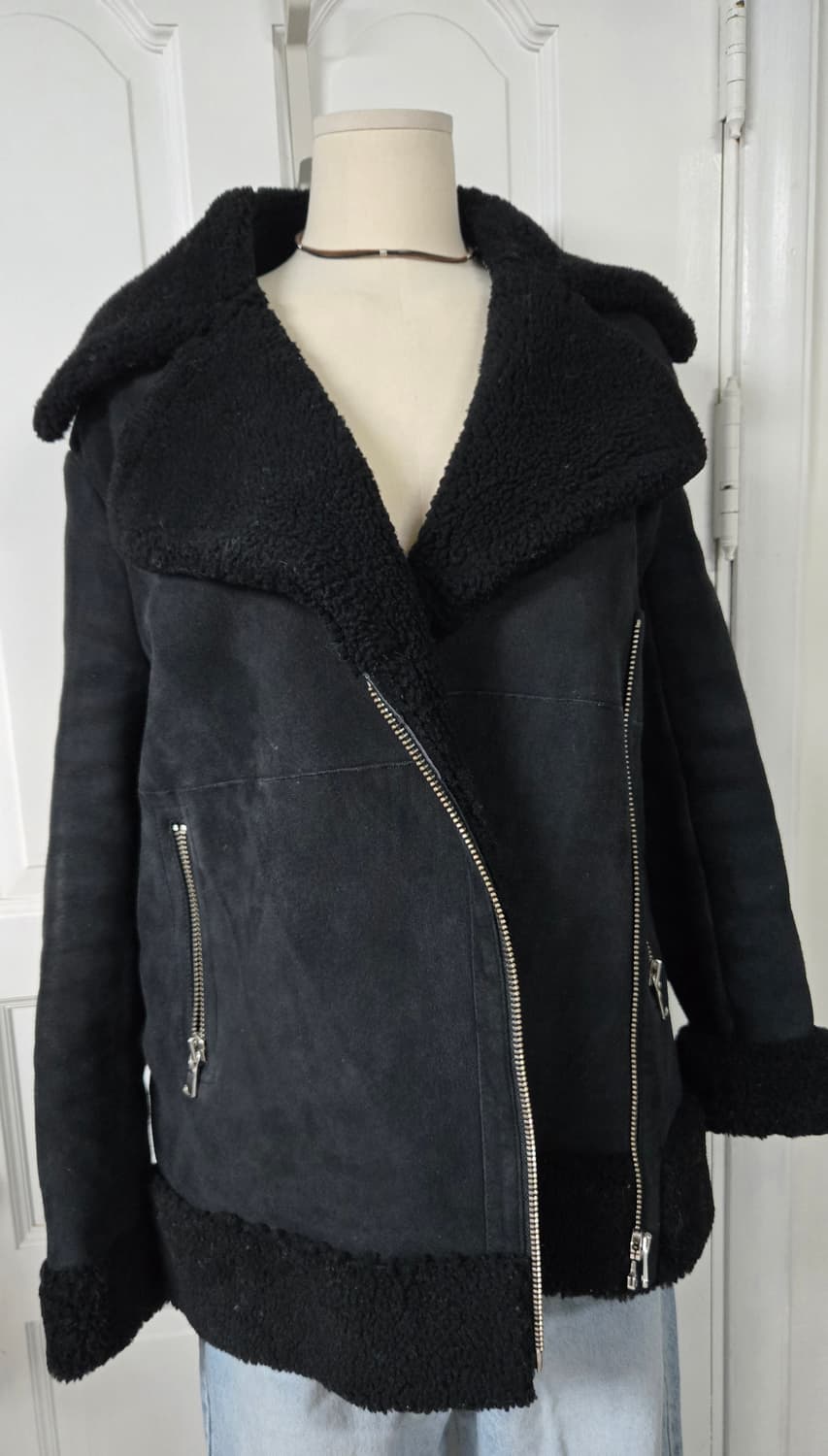 마쥬 빈티지 시어링 바이커자켓 상품이미지2