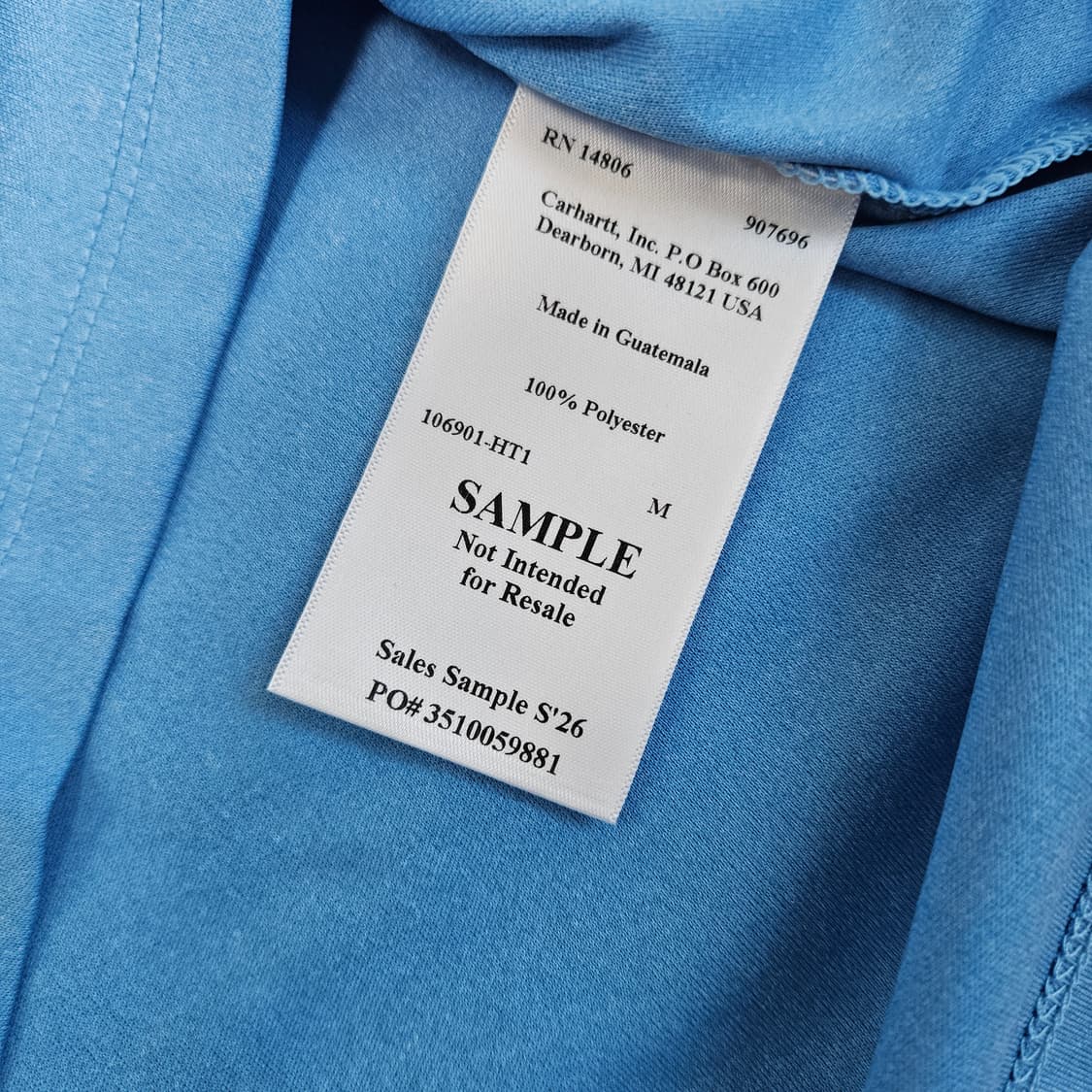 칼하트 기능성 반소매 카라티 남자100~105 상품이미지5