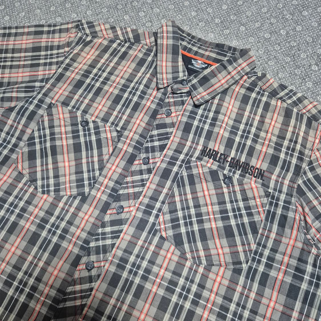 [XL] 할리데이비슨 반팔 체크셔츠 -535  상품이미지2