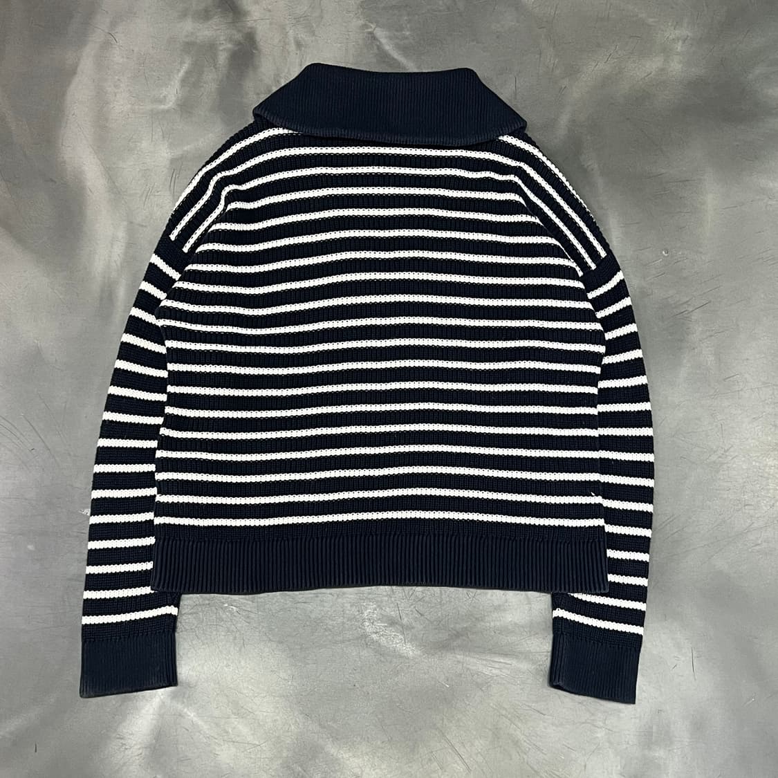  타미 힐피거 스트라이프 하프 집업 니트 y15946 상품이미지2