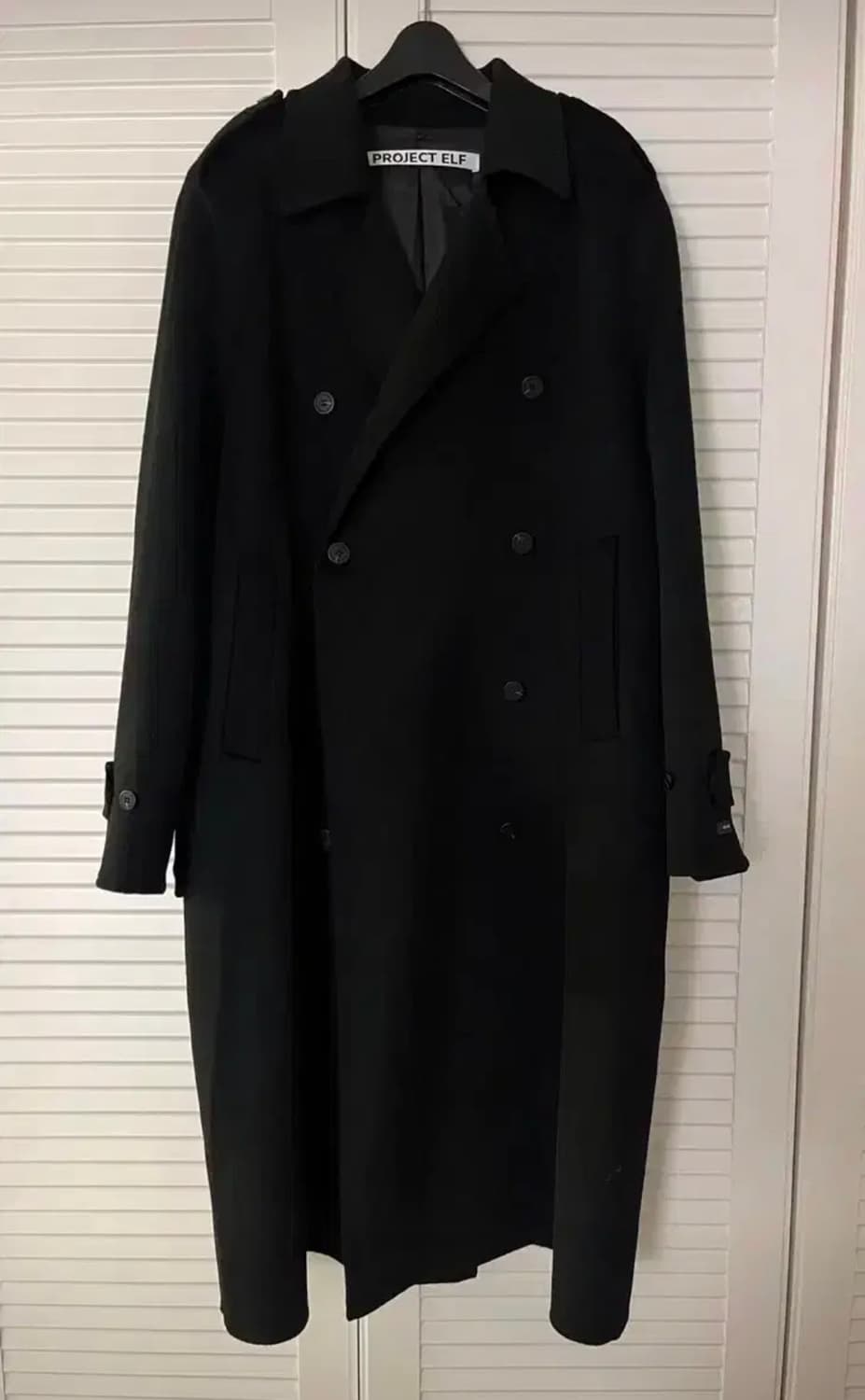 엘프 트랜치핸드메이드코트(블랙) 상품이미지8