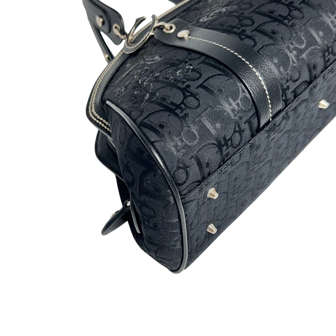 디올 블랙 오블리크 플로럴 자수 닥터백 볼링백 상품이미지3