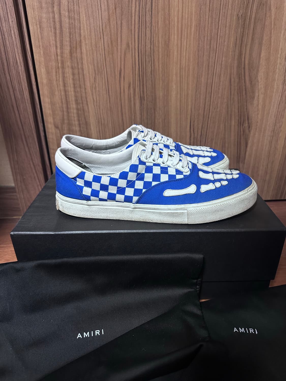 [43] 아미리 체커드 스켈레톤 로우탑 스니커즈 상품이미지6