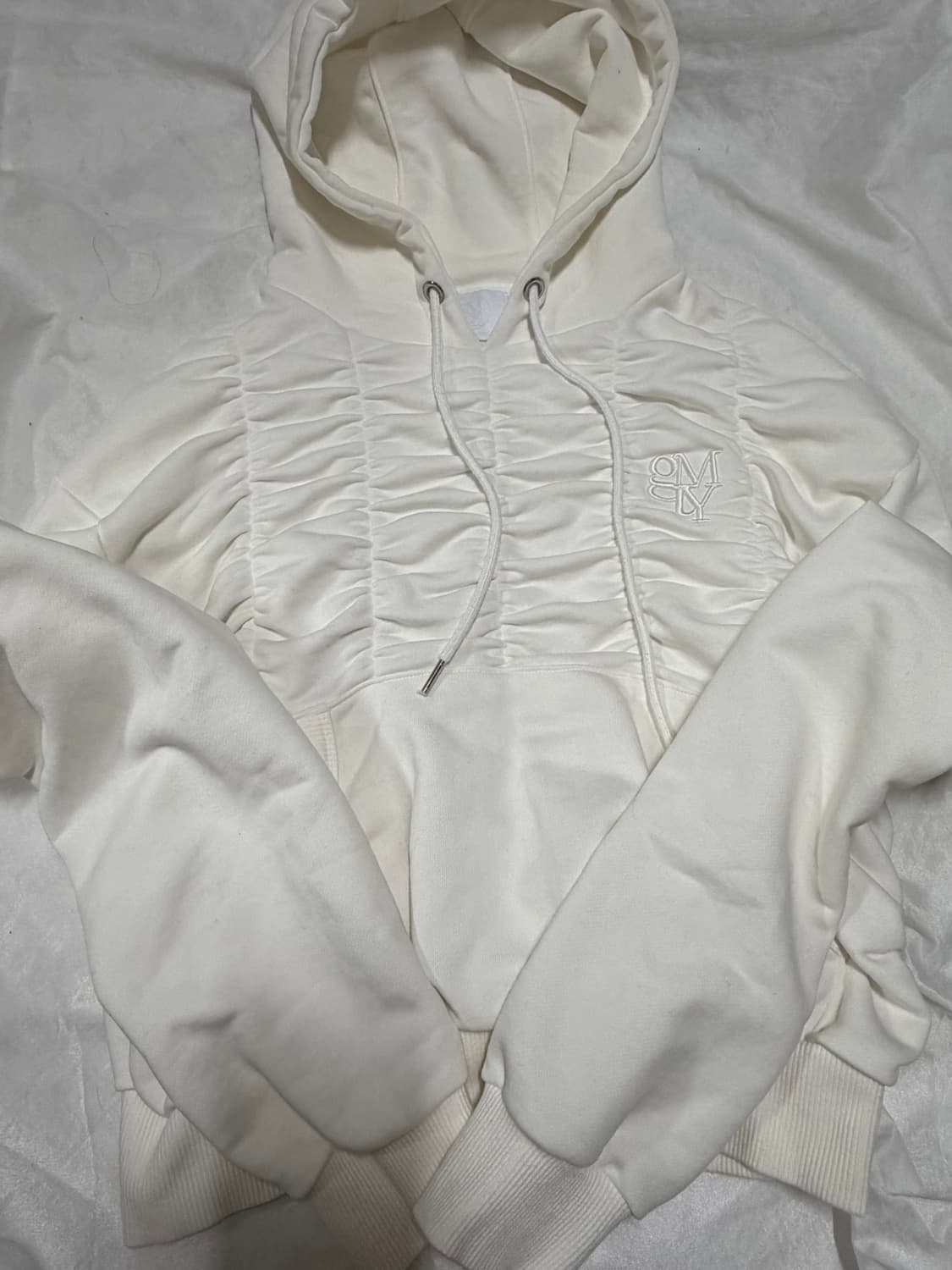 김미더영 셔링 스웨트 후디 상품이미지4