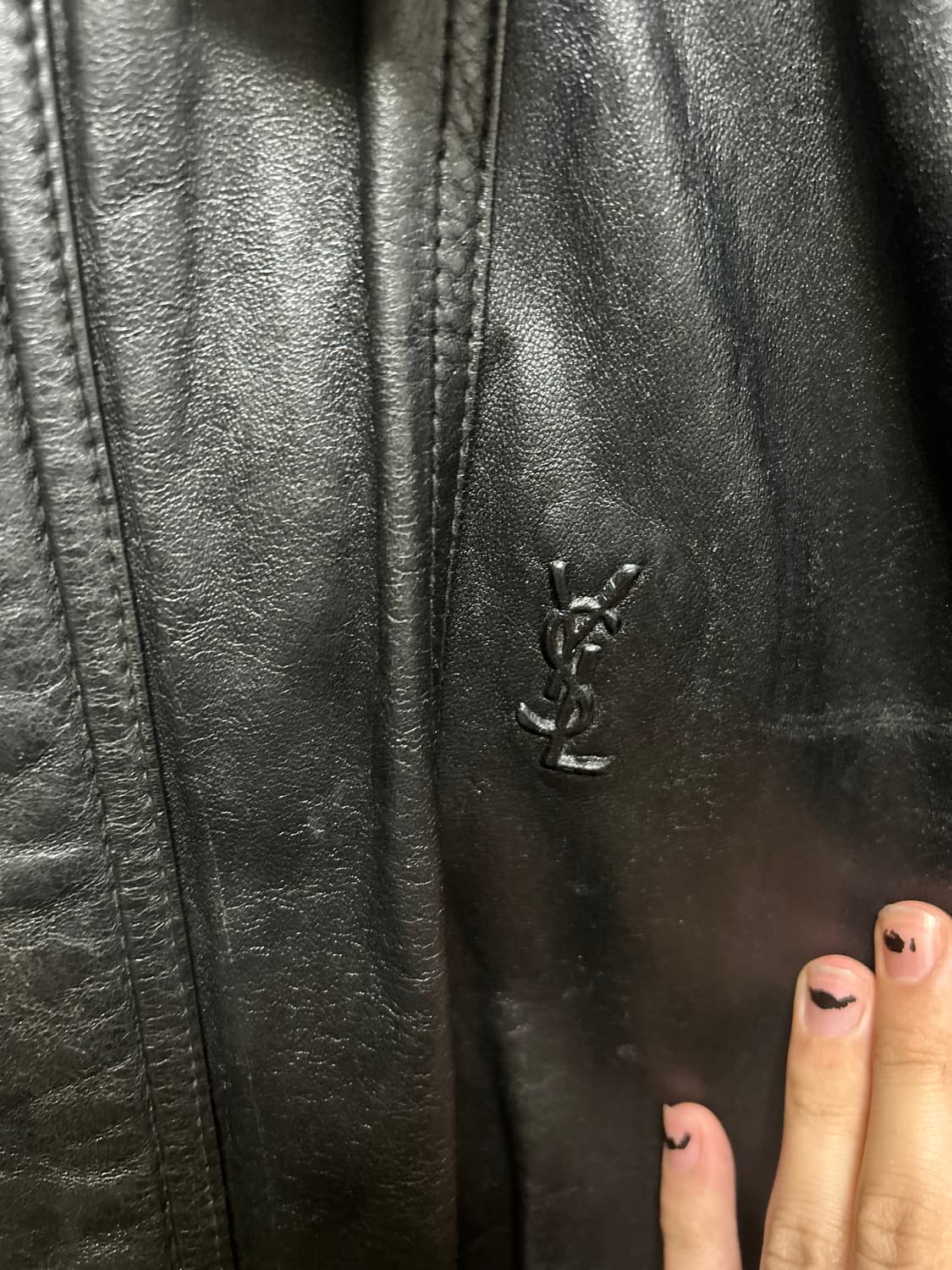 90s Ysl pour homme leather bomber 105 상품이미지3