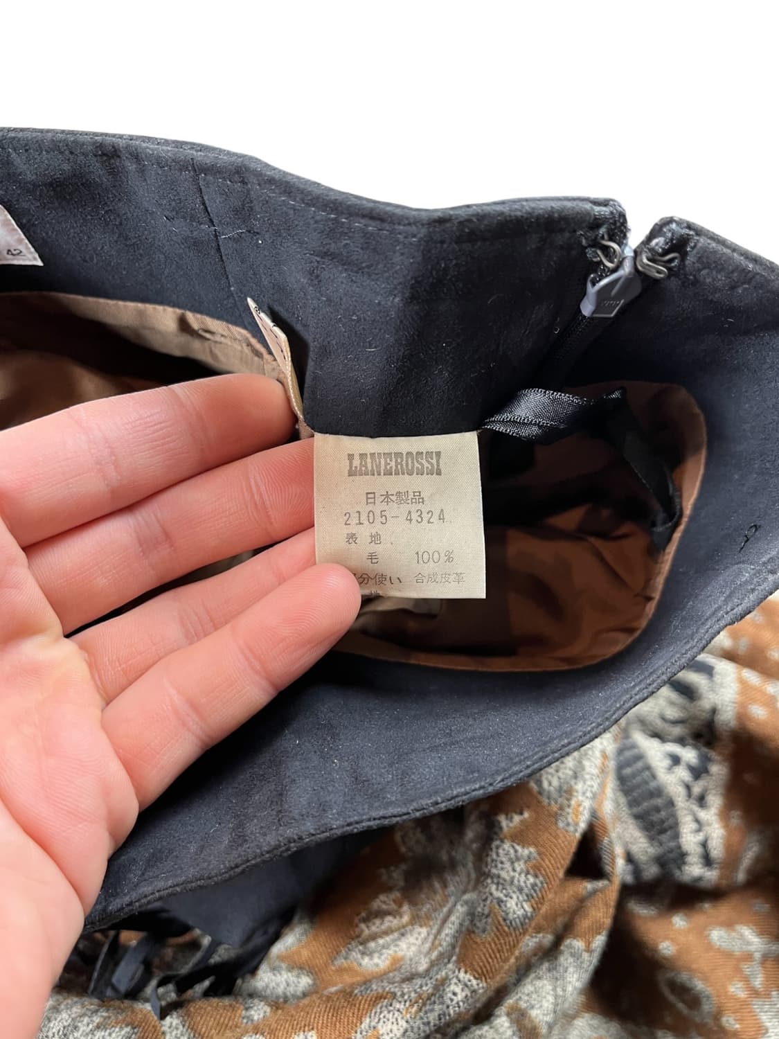 Vintage(made in japan) 스웨이드 도킹 스커트 상품이미지4