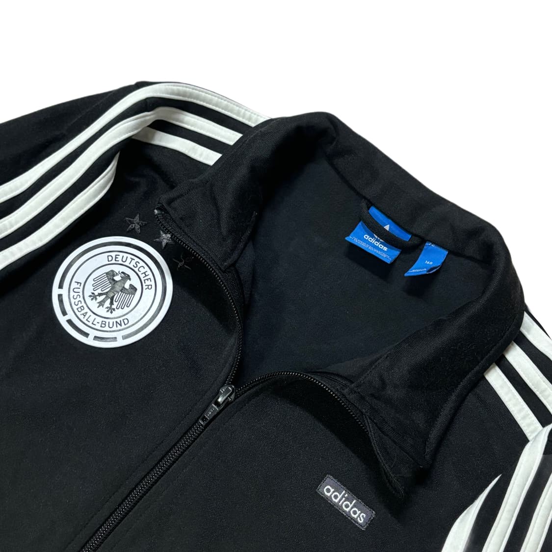 아디다스 독일 커스텀 져지 축구 트랙탑 블랙 검흰 상품이미지2