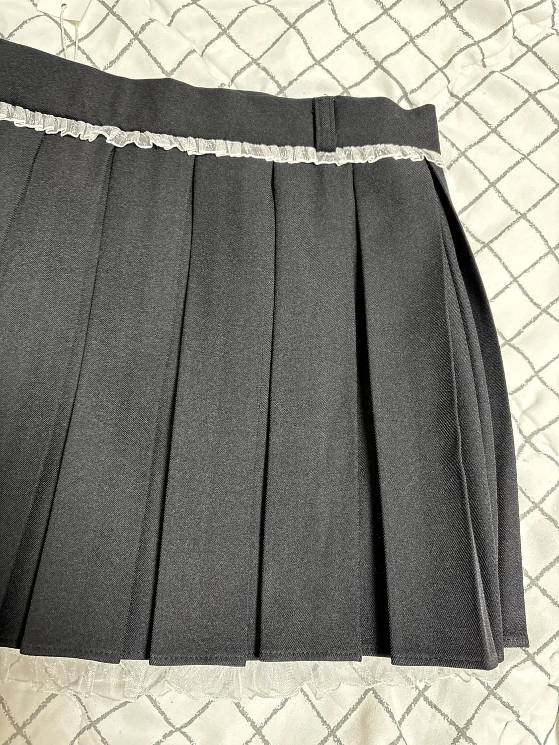 (새상품)드라이로즈 피아노 레이스 스커트 블랙 S 쓰리타임즈 더티스 상품이미지8