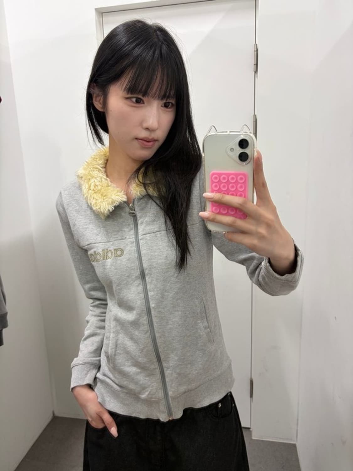 아디다스 Y2K 퍼카라 집업 상품이미지3