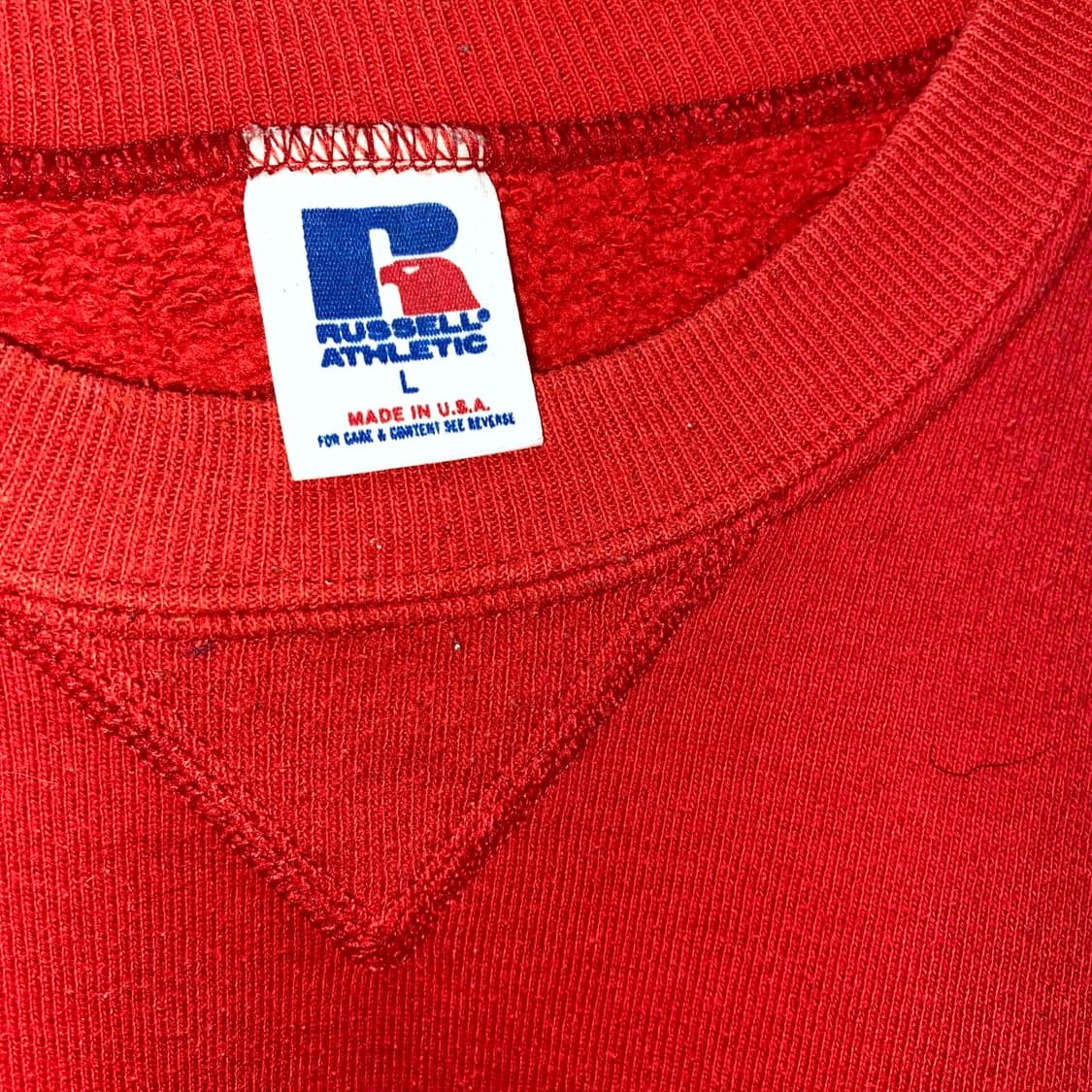 90년대 미제 러셀 에슬레틱 스웻셔츠 레드  상품이미지3