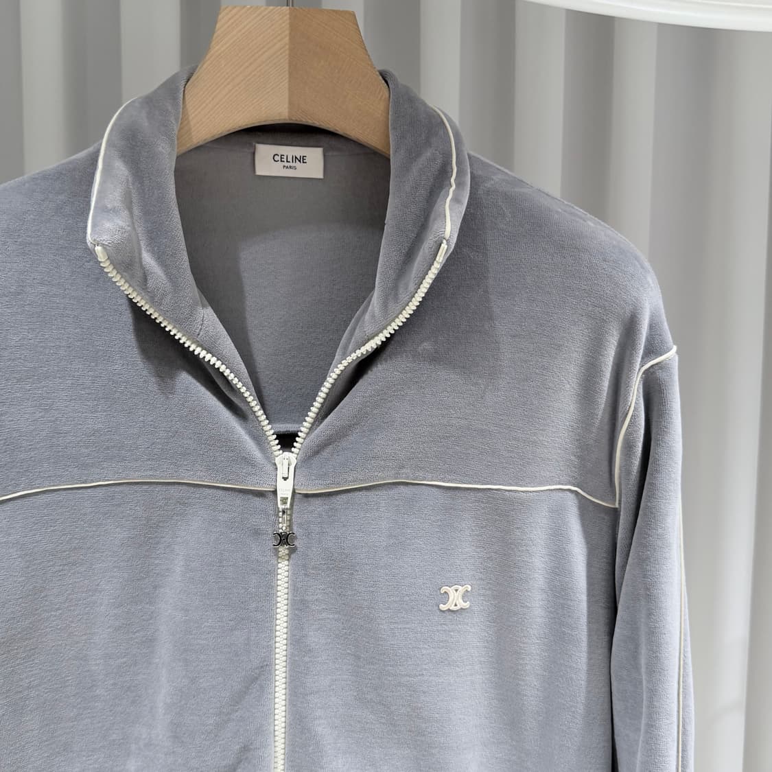 (A/L) / 셀린느 트리오페 벨벳 트레이닝 집업 자켓 상품이미지4