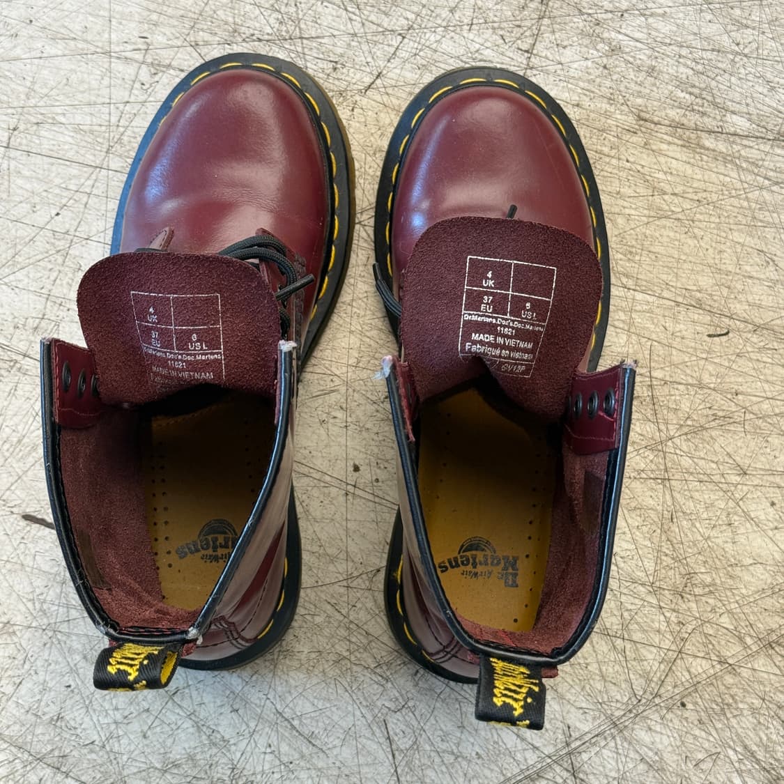 닥터마틴 1460 버건디 부츠 UK4 상품이미지6