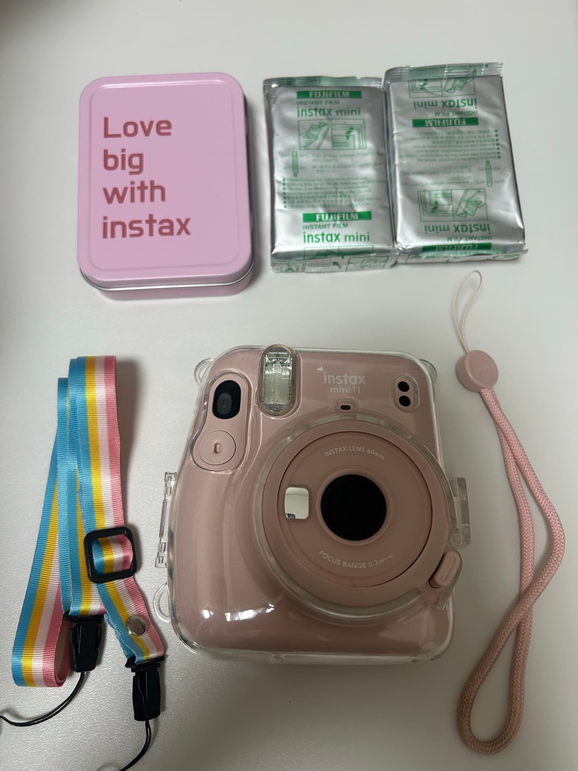 인스탁스 미니 11 핑크+필름 20장+케이스  상품이미지5