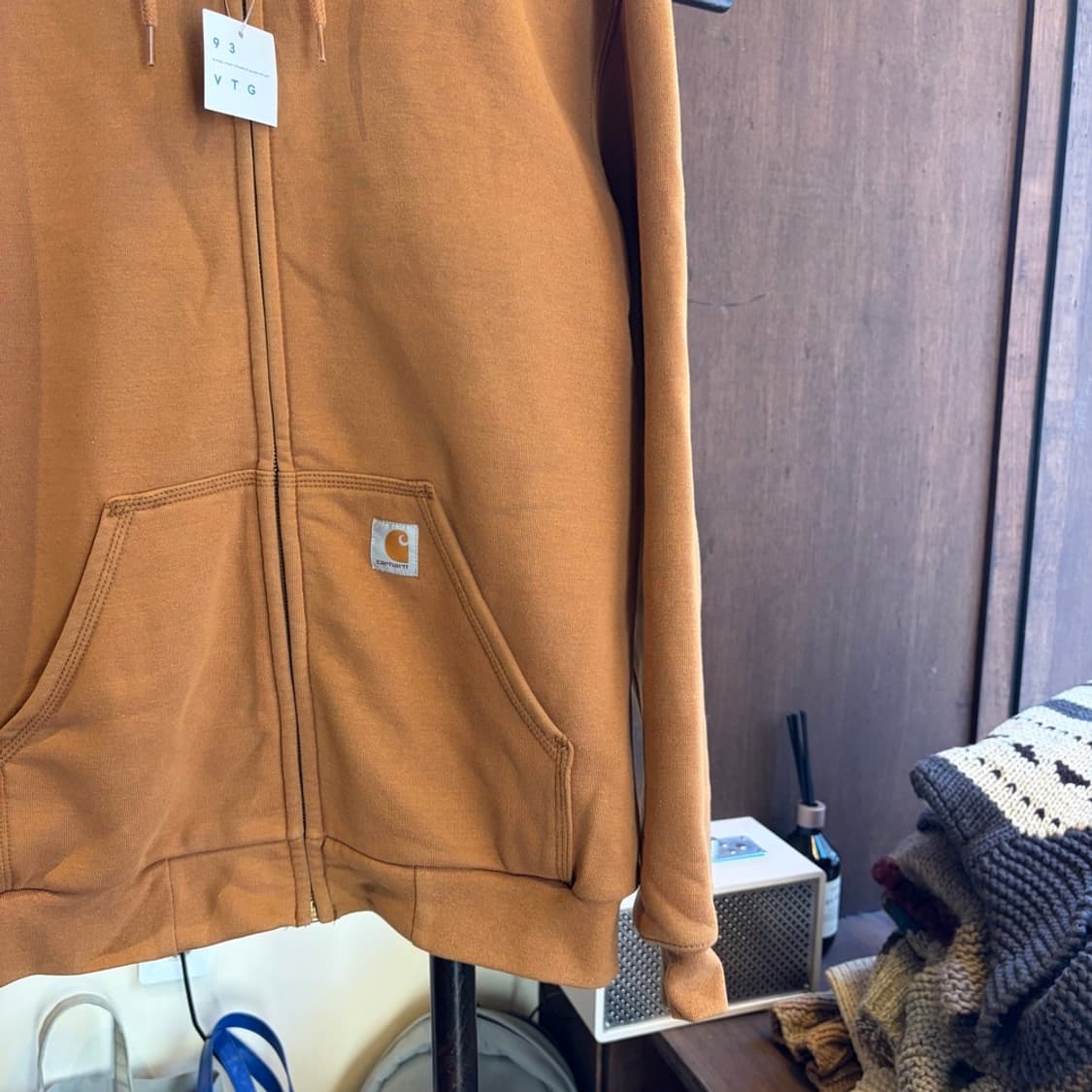 15589 - 칼하트 베이지 후드 집업 상품이미지3