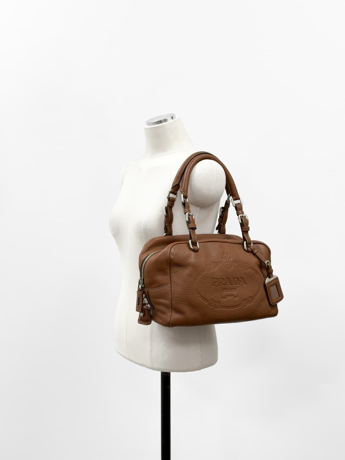 프라다 비텔로 다이노 로고 토트백 BR3091 상품이미지2