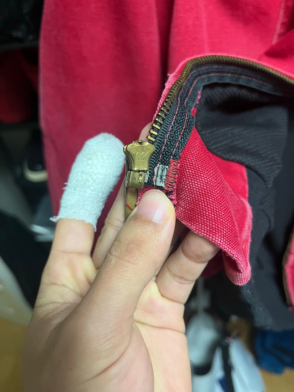 칼하트 액티브 자켓 레드 상품이미지4