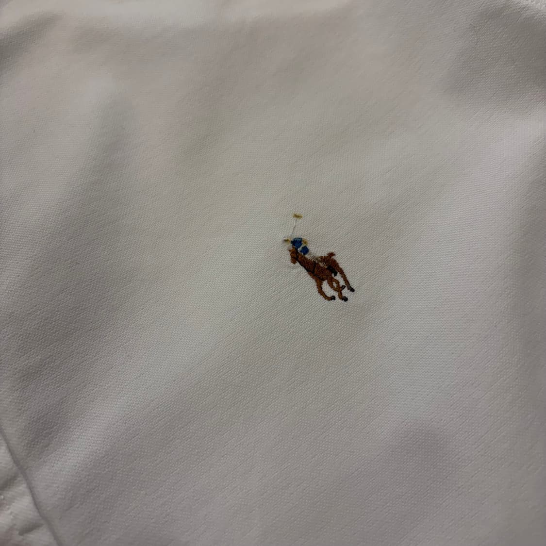 [L] 폴로 랄프로렌 커스텀핏 옥스포드 셔츠 화이트 D812 상품이미지4