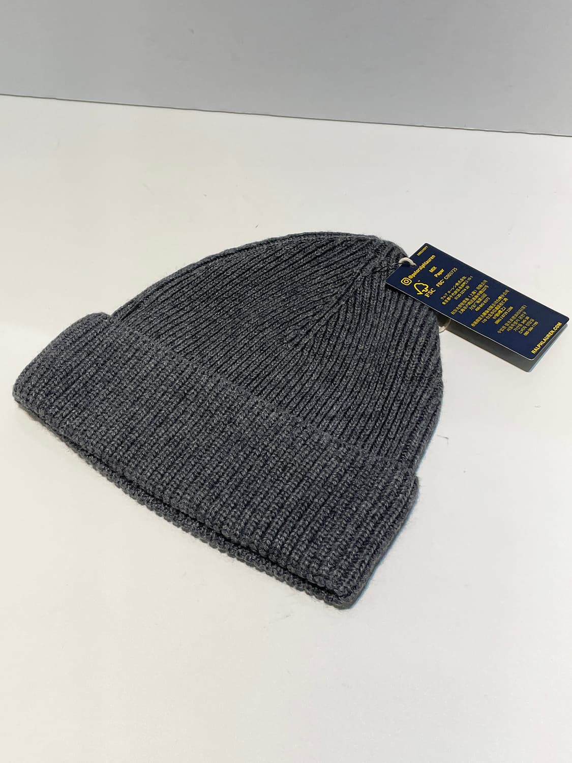 폴로 랄프로렌 베어 그레이 비니 미사용 새 상품 A1543 상품이미지3