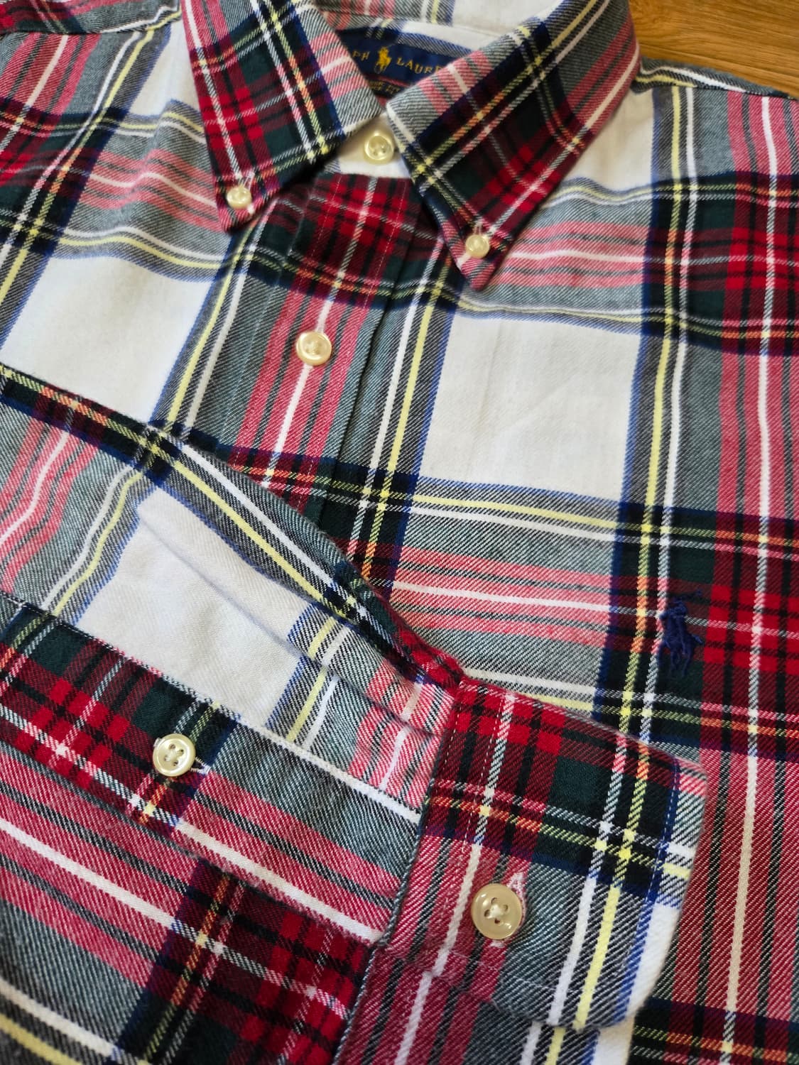 폴로 랄프로렌 정품 남성 체크 셔츠(가을,겨울 ) 상품이미지5