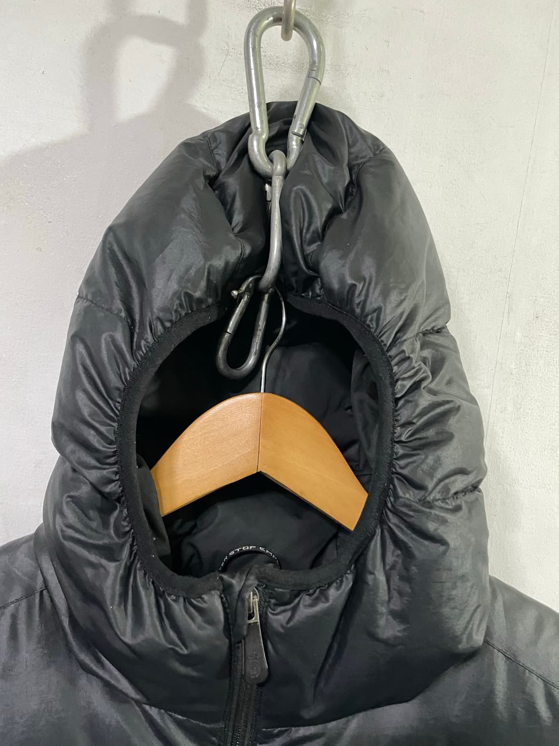 노스페이스 구스다운 퍼텍스 패딩 올블랙 700 XL 105사이즈 상품이미지5