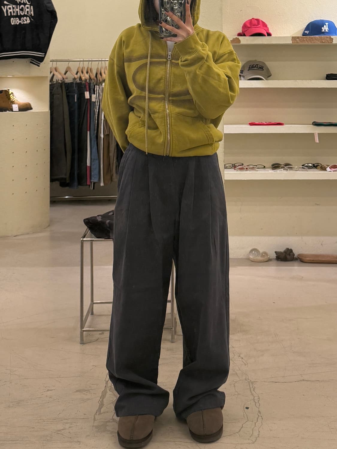 마가렛 투턱 밴딩 와이드 슬랙스 팬츠 U1357 상품이미지1