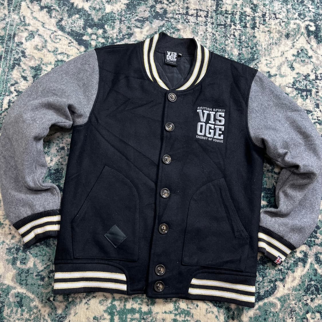 Vtg Visoge Vogue 바시티 스타디움 점퍼 자켓(M) 상품이미지4