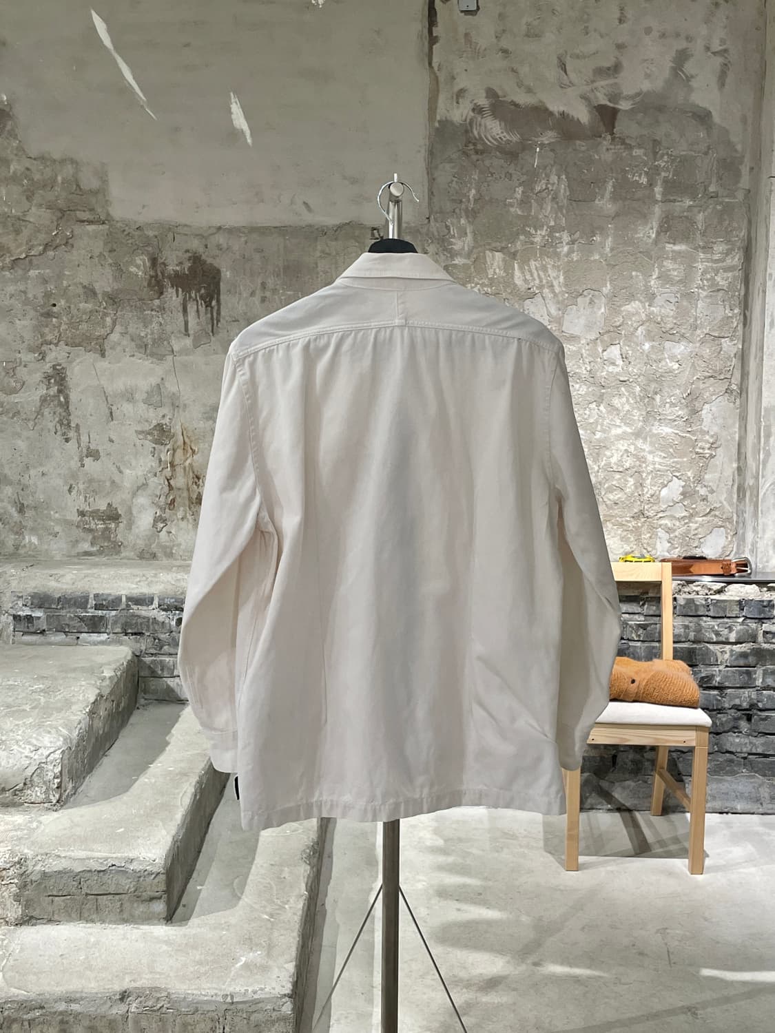 스톤 아일랜드 아이보리 체스트 포켓 와펜 코튼 자켓 상품이미지6