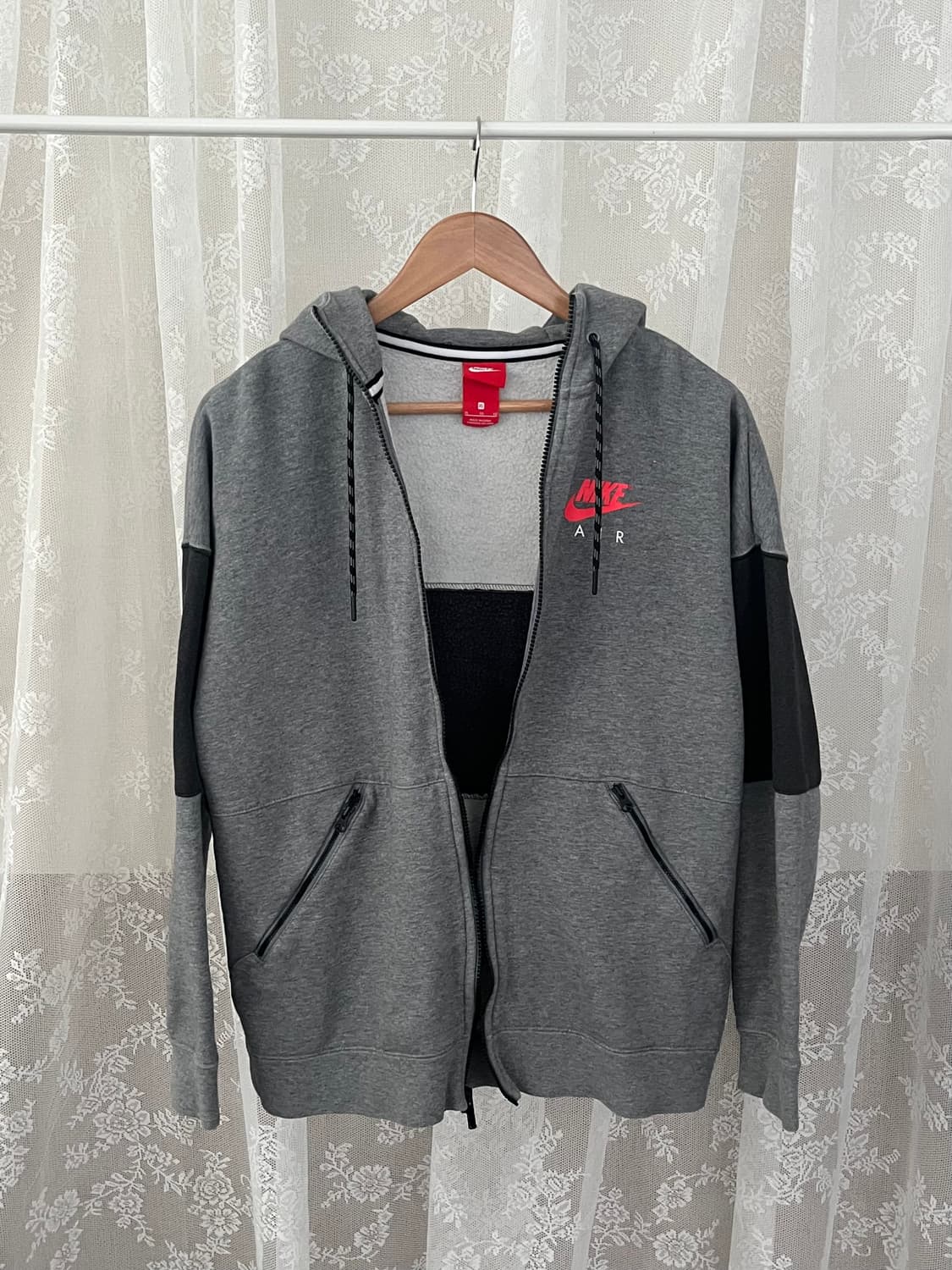 XL) 나이키 테크팩 기모 후드 집업 그레이 상품이미지3