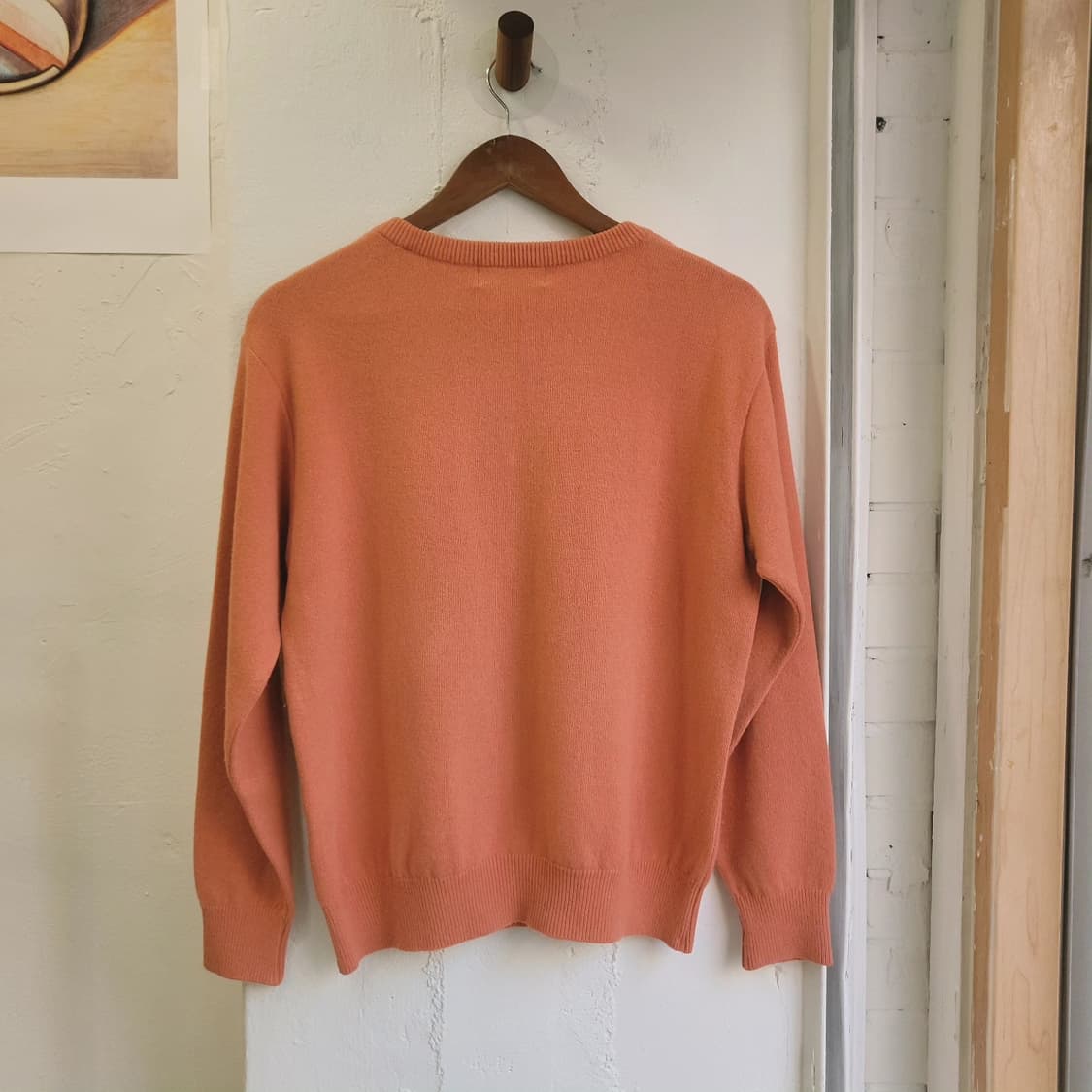 Black&white 테리어자수 울100 니트 상품이미지6