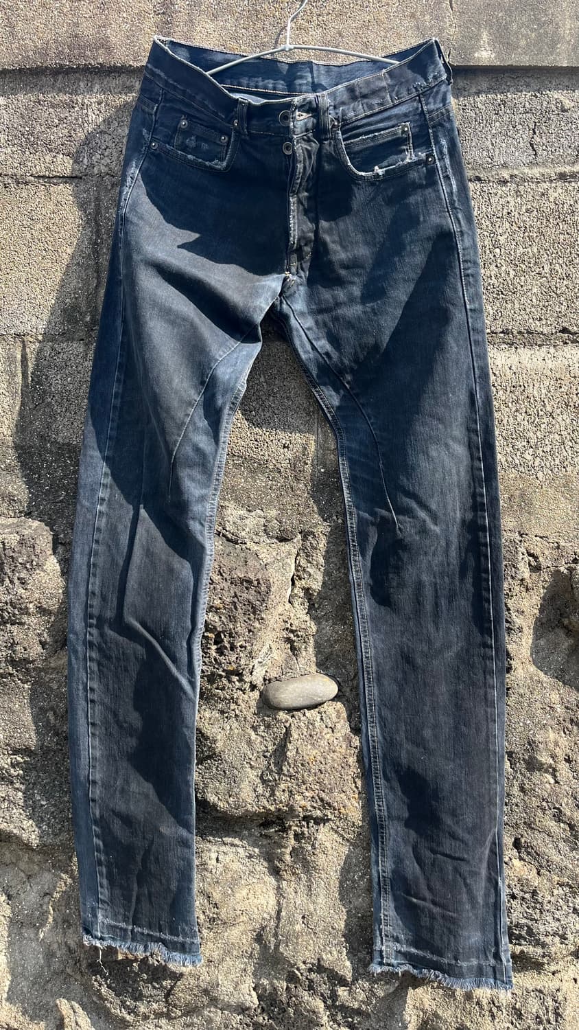 Rick Owens DRKSHDW waxed destroy jeans 상품이미지1