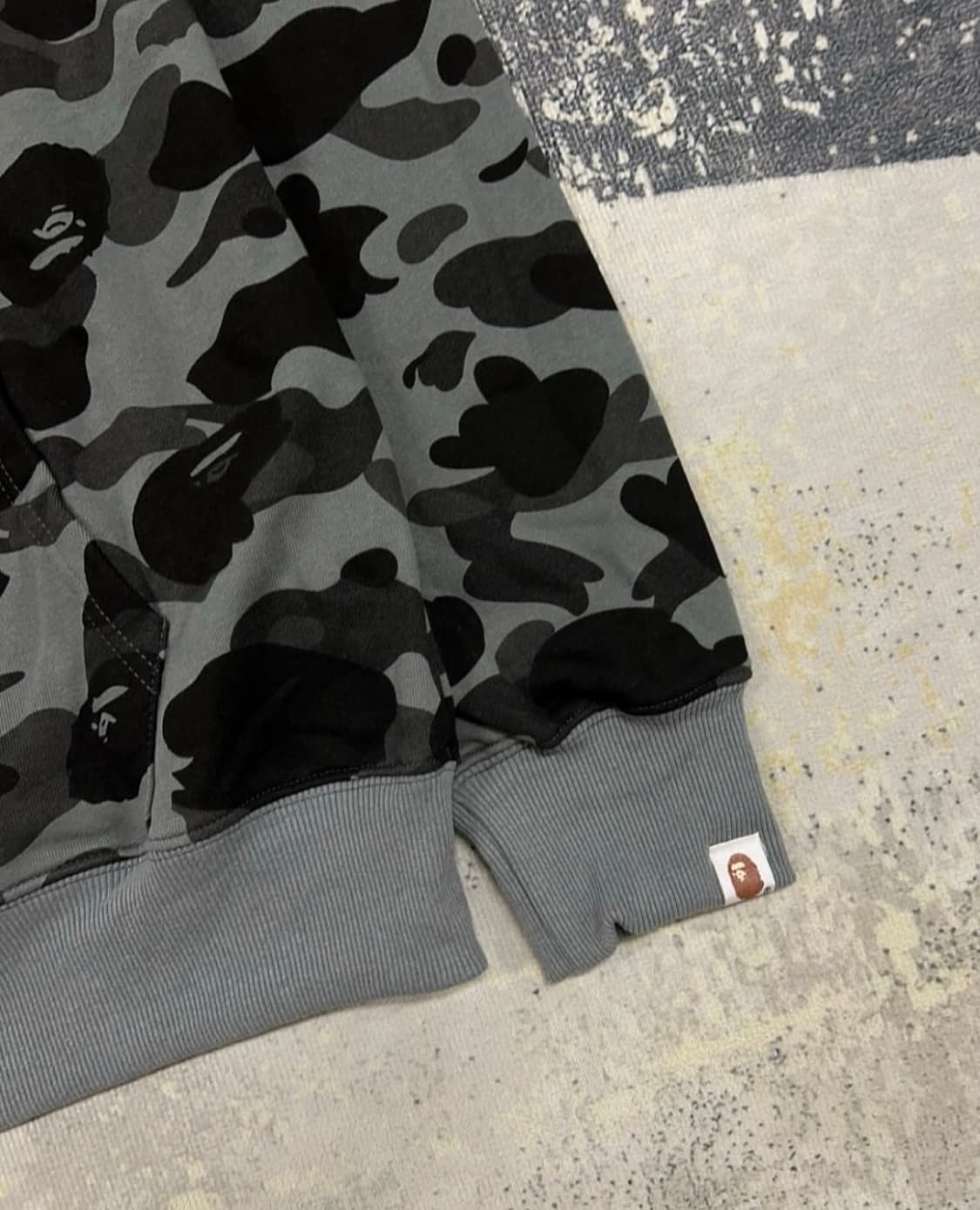 베이프 Bape 샤크 카모 후드집업 그레이 상품이미지4