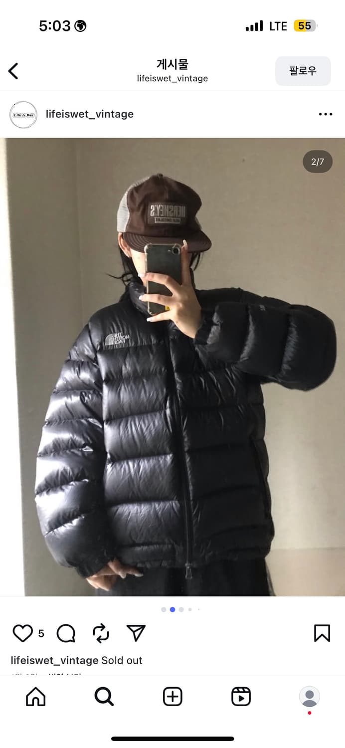 노스페이스 패딩 상품이미지2