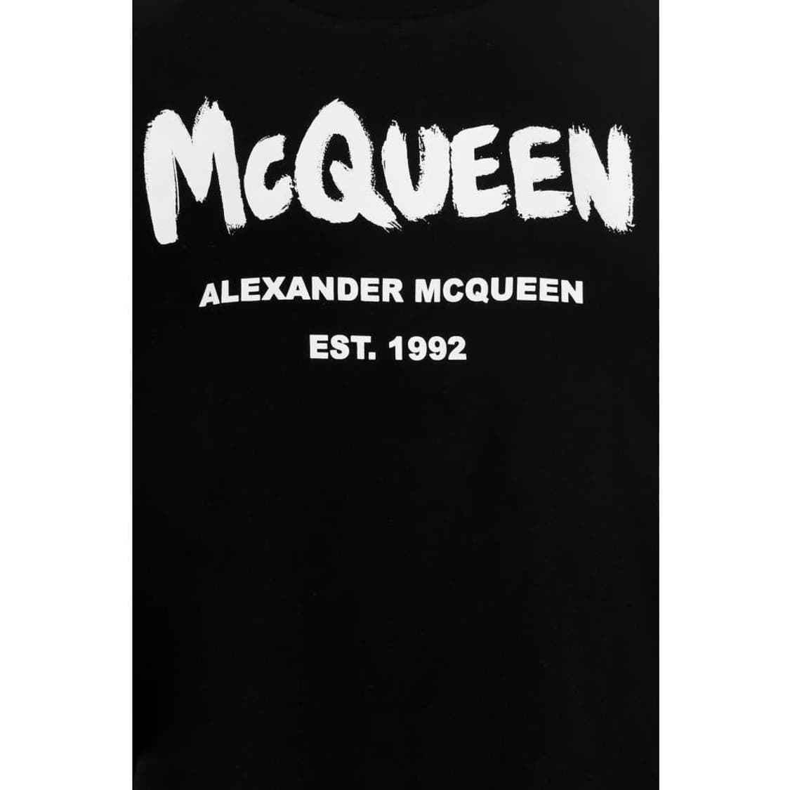 21FW 알렉산더 맥퀸 로고 프린트 그래피티 블랙 여성 상품이미지4