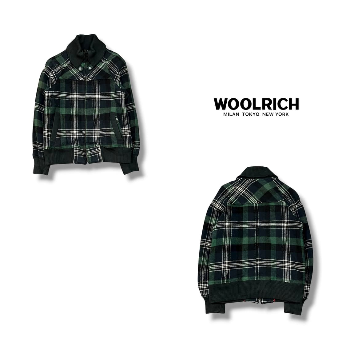  울리치 체크 집업 자켓 y14069 상품이미지1