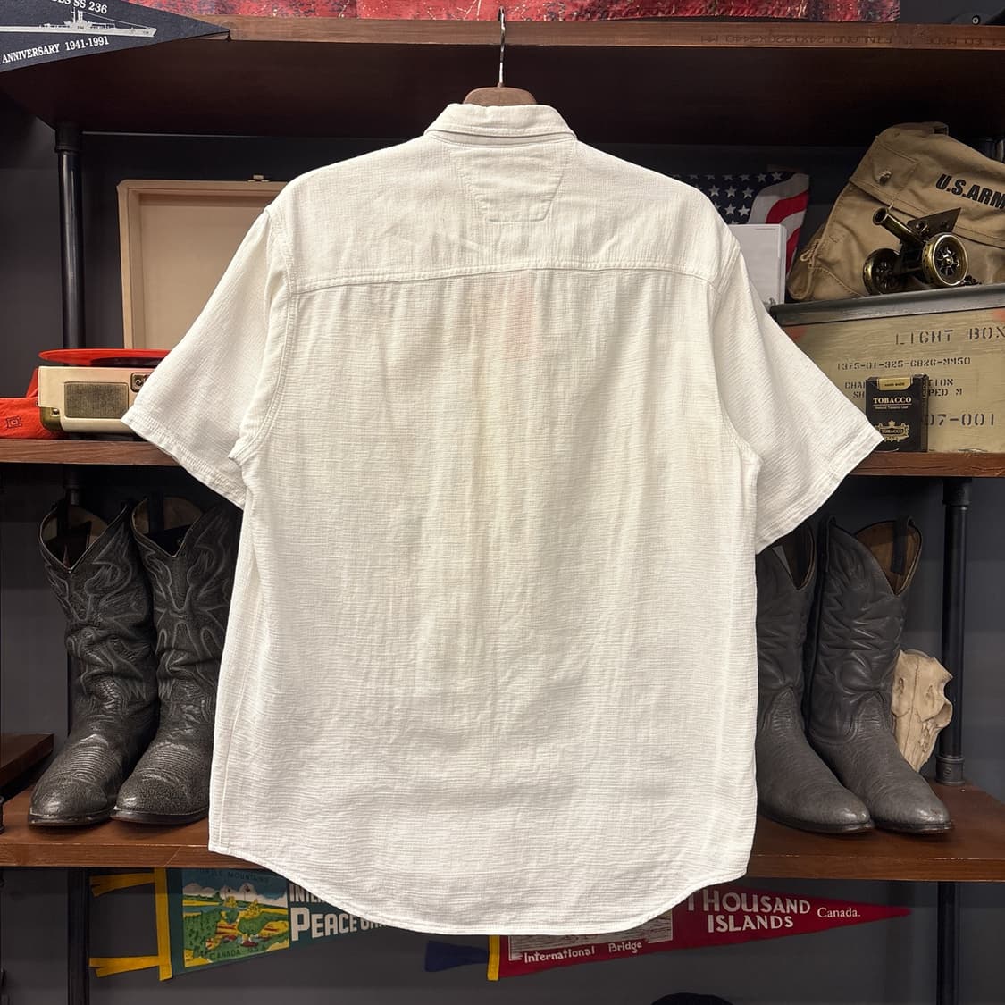 00s 할리데이비슨 쉴드리벳 워크포켓 오픈위브 메쉬셔츠 N1064 상품이미지2