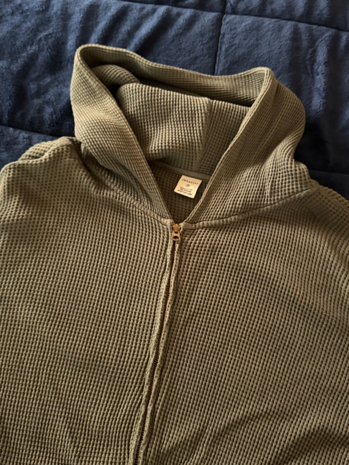 [L]Khakis 와플 후드집업 상품이미지2