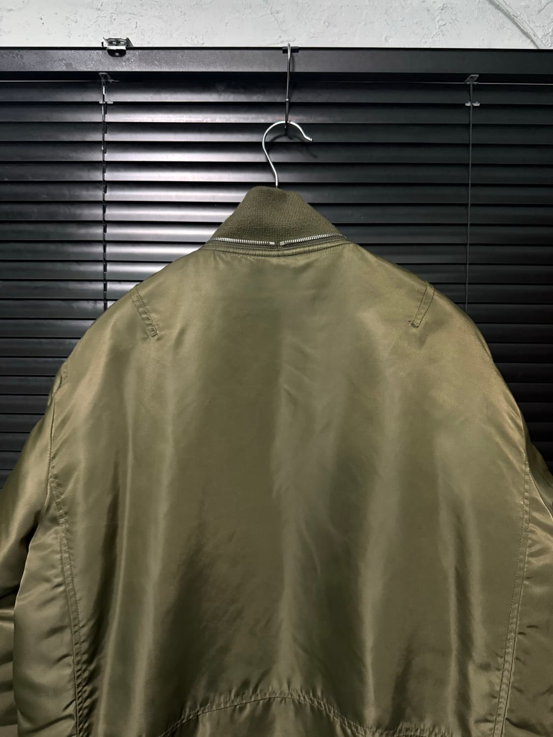 PLAC 플랙 카키 항공 ma1 ma-1 봄버 블루종 L 100 지퍼 상품이미지5