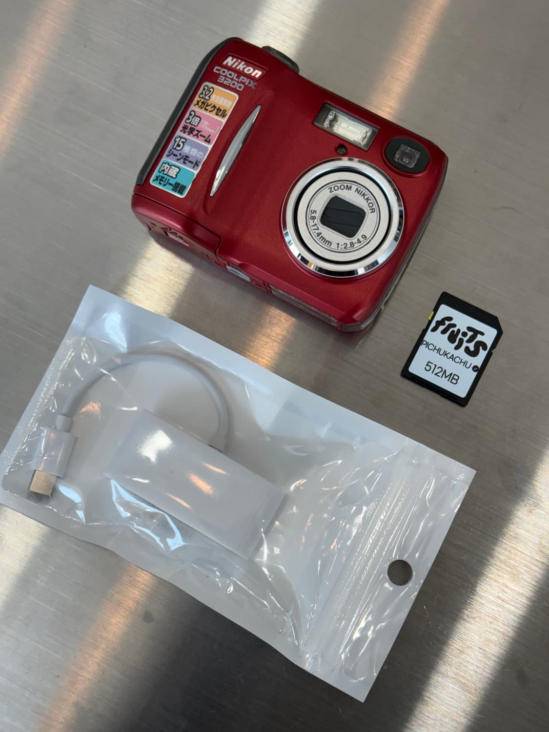 토마토/한글지원/날짜표시)니콘 쿨픽스 3200 레드 빈티지디카 상품이미지2
