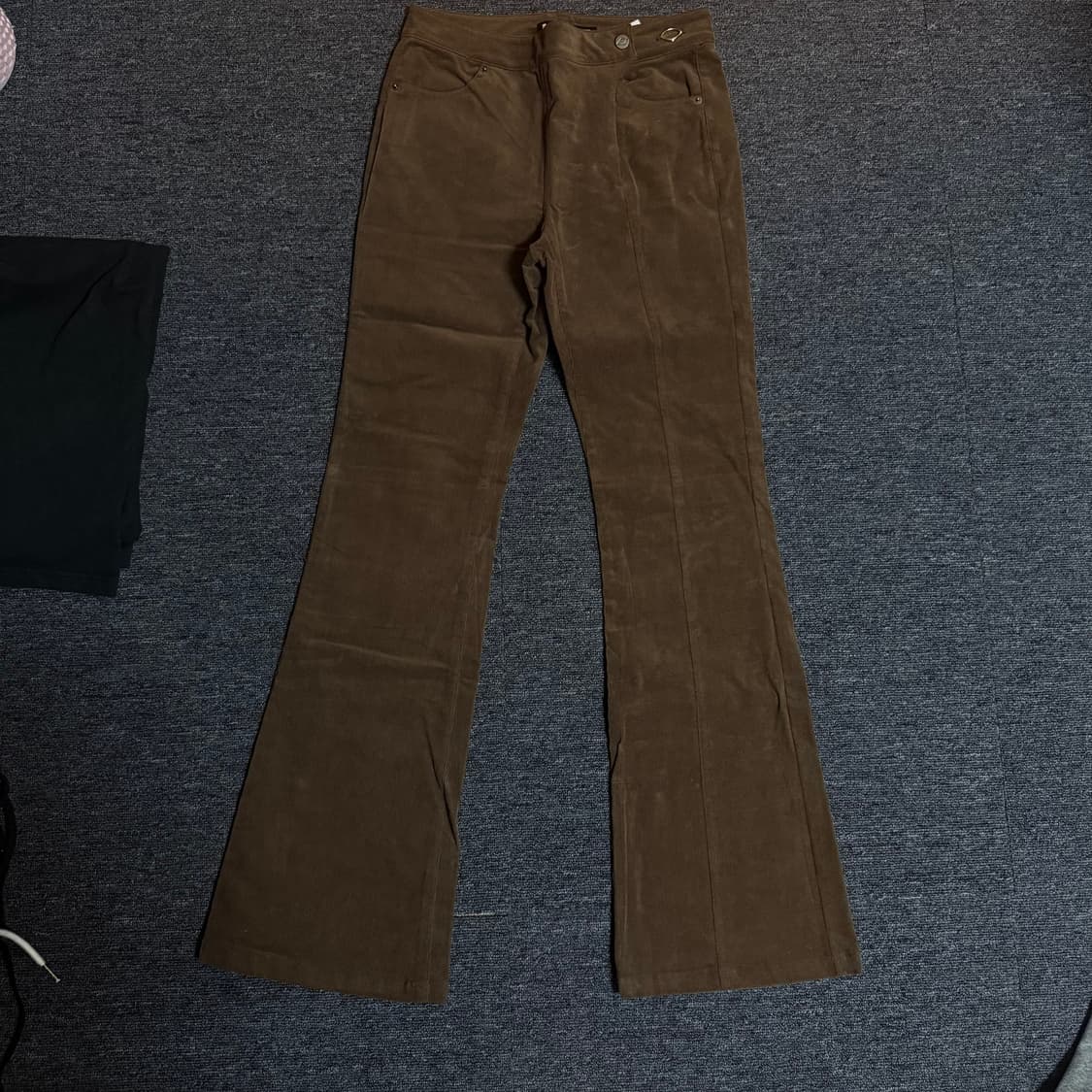 미스치프 코듀로이 부츠컷 팬츠 브라운 상품이미지2