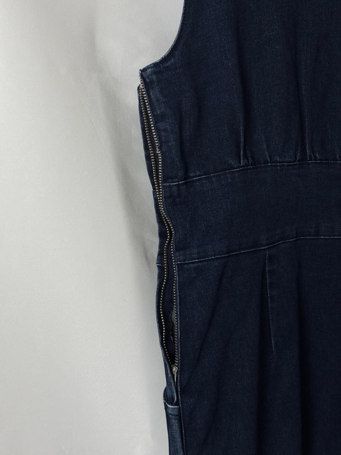 버튼 포인트 데님 미니 원피스 상품이미지8