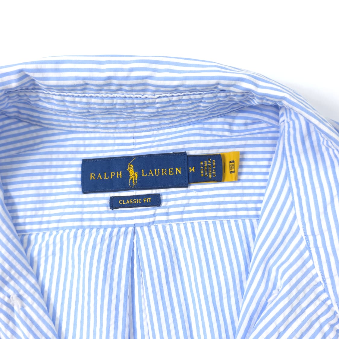 폴로 랄프로렌 클래식핏 코튼 스트라이프 셔츠 스카이블루 (M) 상품이미지4